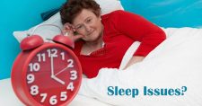 Connection Found Between Sleep issues and Elevated Stroke Risk. Picture of an older caucasian female sitting up in bed unable to sleep.