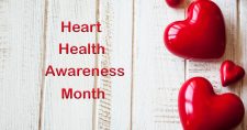 February is American Heart Month. Picture of heart shaped bubbles laying on a piece of light colored paneling.